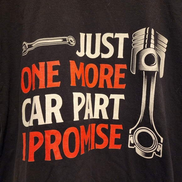 Just one more car part funny black short sleeve shirt XXL - Picture 2 of 5